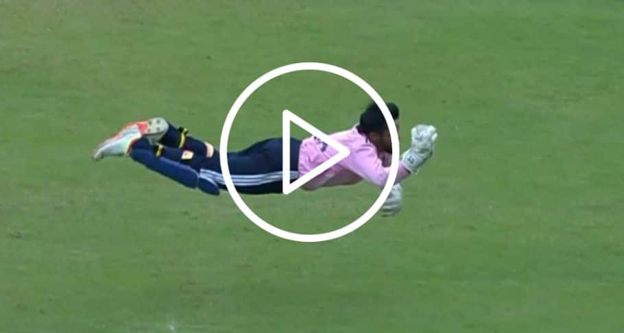 [Watch] Prabhsimran Singh's Jaw-Dropping Catch Steals the Show in Deodhar Trophy 2023 Opener